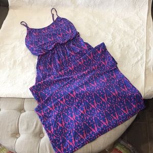 Jon & Anna NY blue and pink maxi